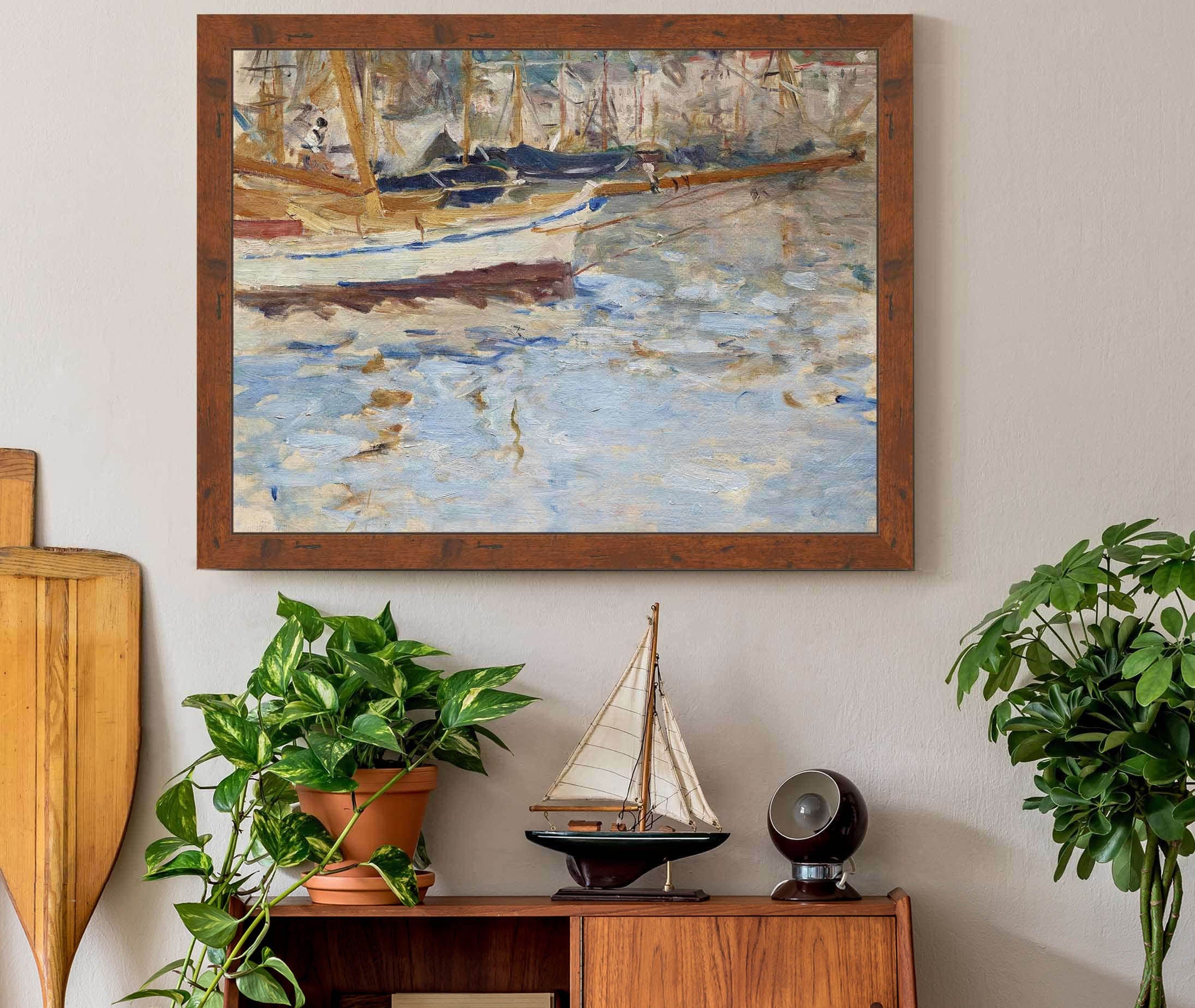 The Port Of Nice  by Berthe Morisot - Image 2