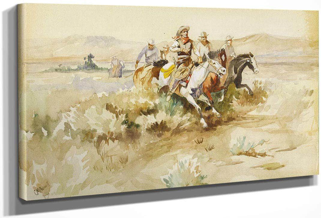 The Posse 1899 By Charles Marion Russell