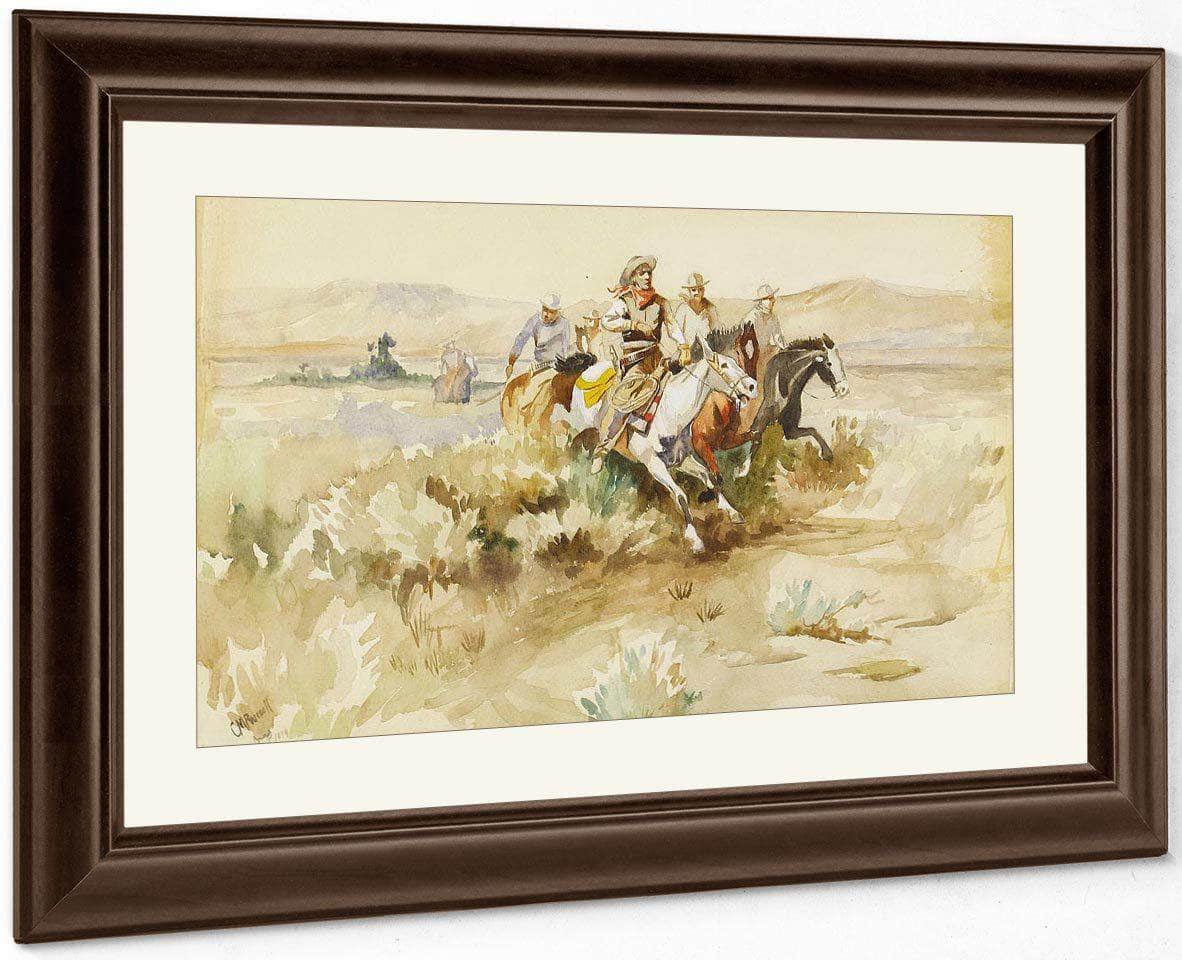 The Posse 1899 By Charles Marion Russell - Image 5