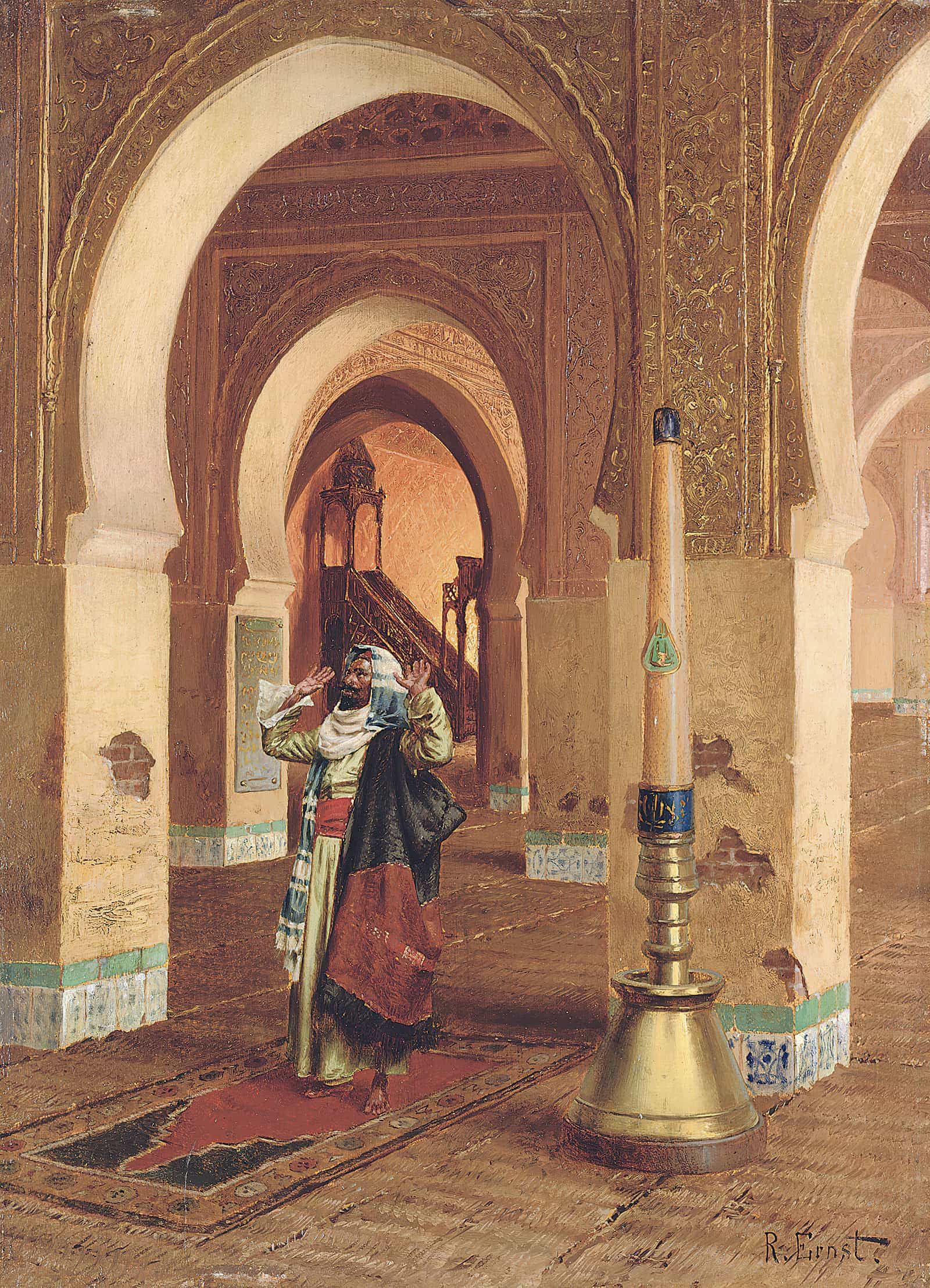 The Prayer by Rudolf Ernst - Image 2
