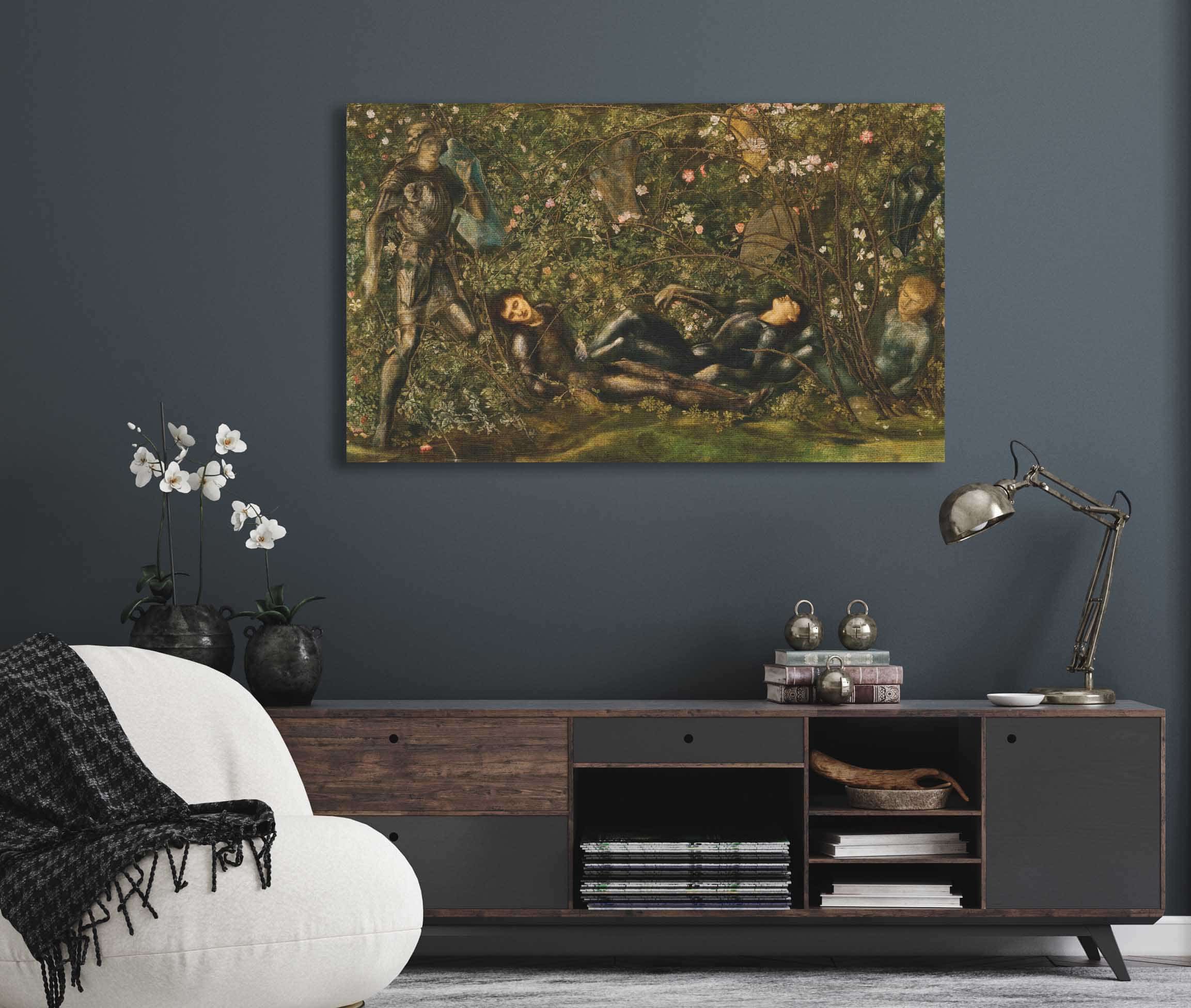 The Prince Entering The Briar Wood by Sir Edward Coley Burne Jones - Image 5