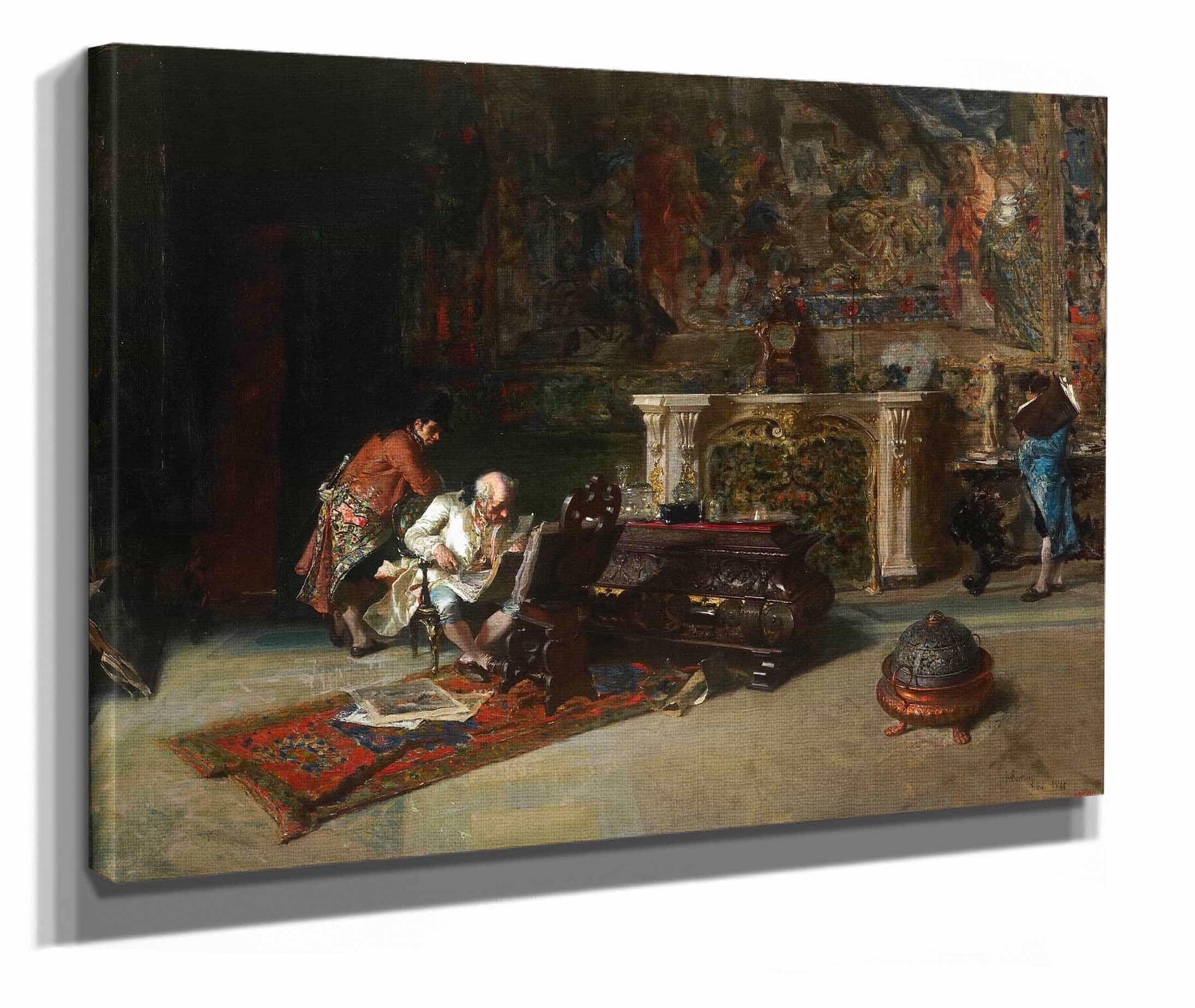 The Print Collector by Mariano Fortuny Marsal - Image 2