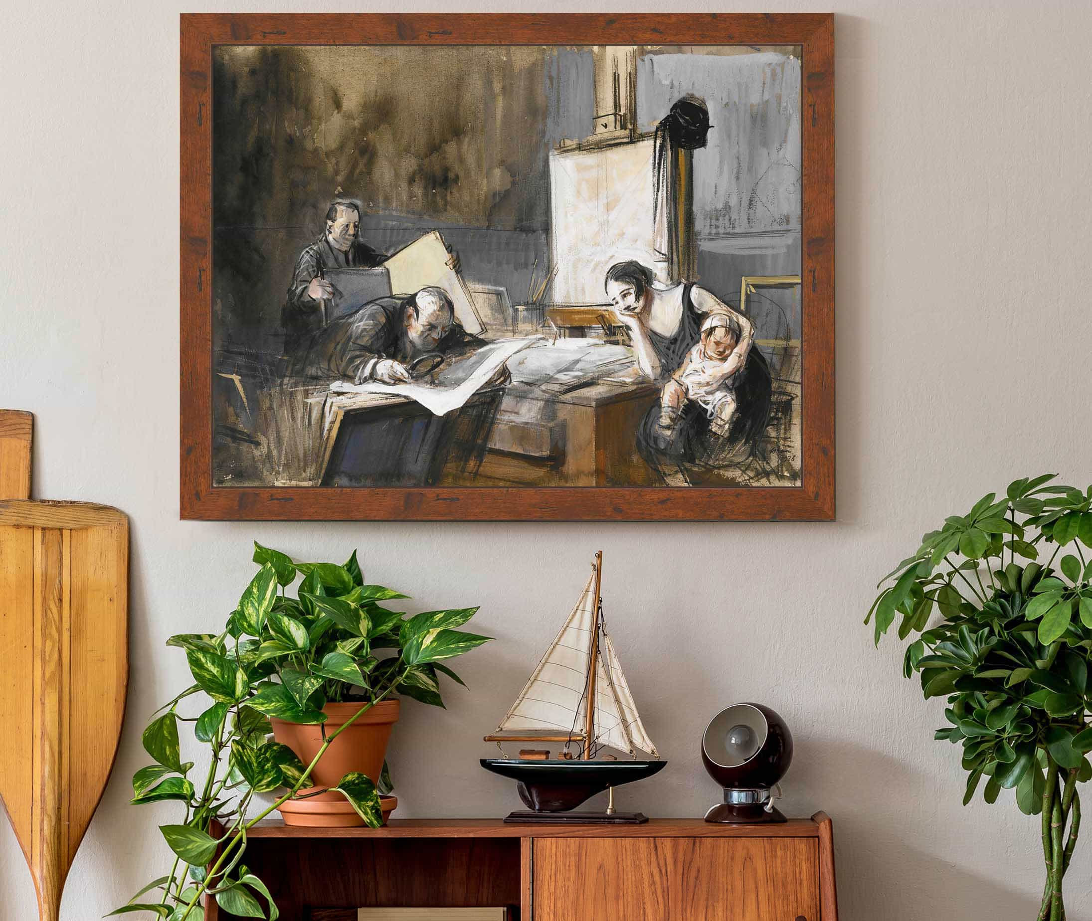 The Print Dealer by Jean Louis Forain - Image 3