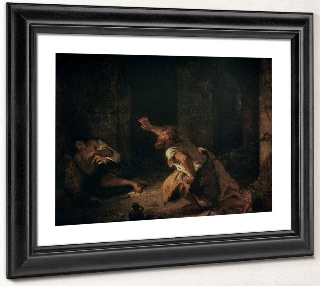 The Prisoner Of Chillon By Ferdinand Victor Eugene Delacroix - Image 4