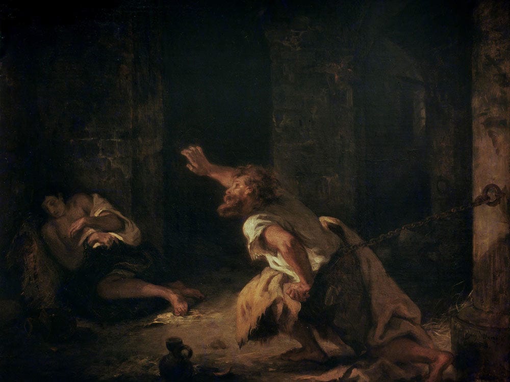 The Prisoner Of Chillon By Ferdinand Victor Eugene Delacroix - Image 7