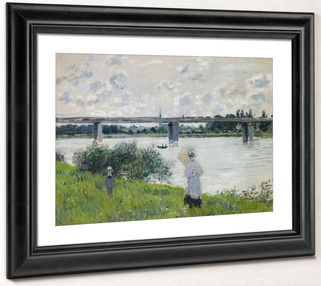The Promenade With The Railroad Bridge, Argenteuil By Claude Monet - Image 2
