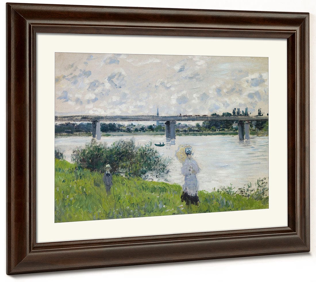The Promenade With The Railroad Bridge, Argenteuil By Claude Monet - Image 3