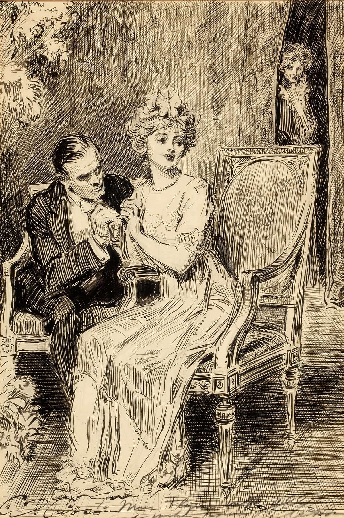 The Proposal by Charles Dana Gibson - Image 3