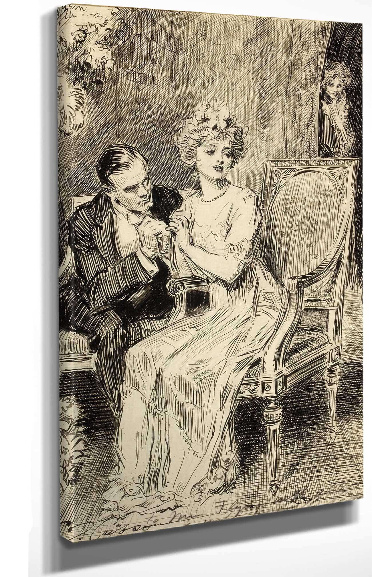 The Proposal by Charles Dana Gibson - Image 4