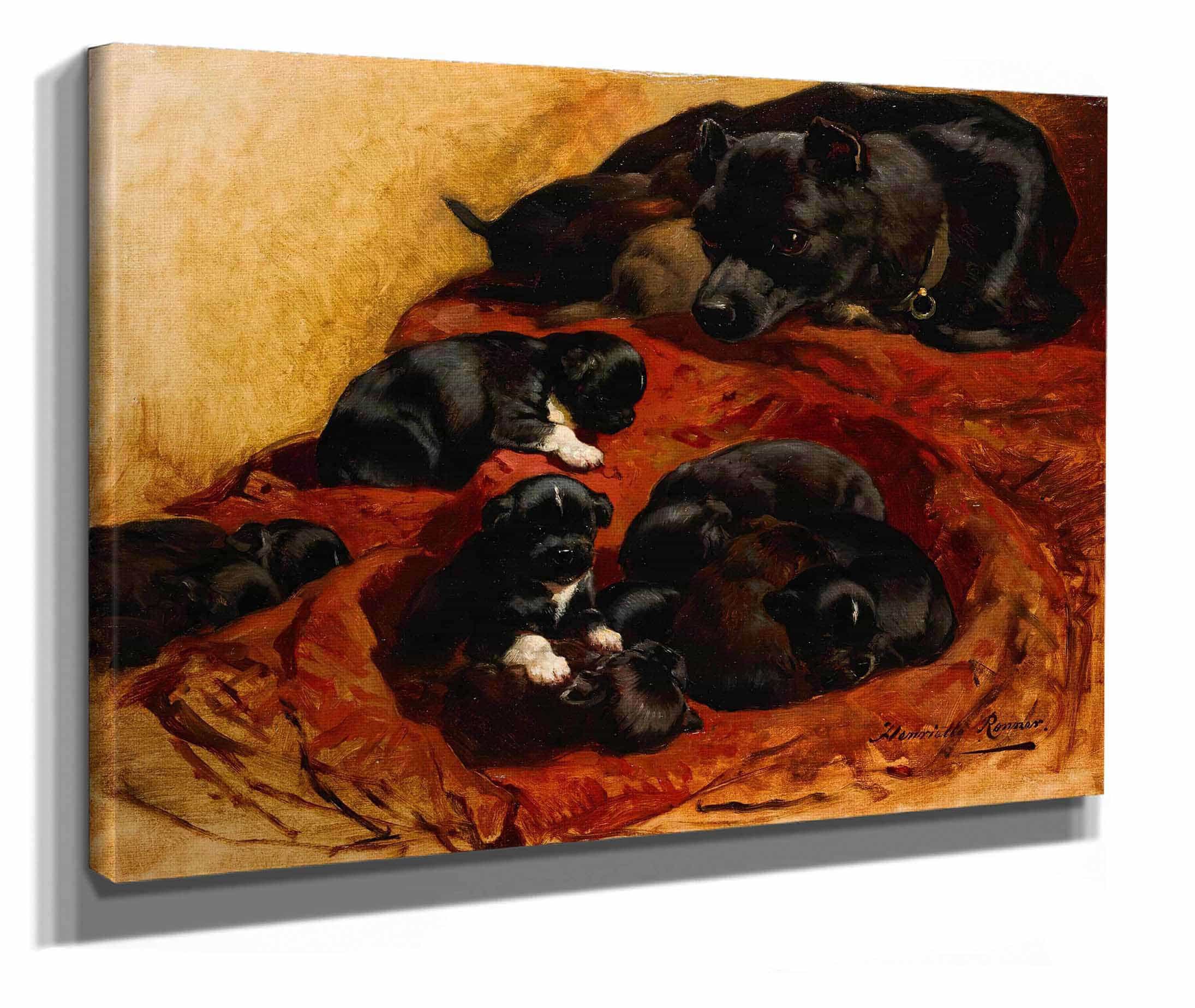 The Proud Mother by Henriette Ronner Knip - Image 2