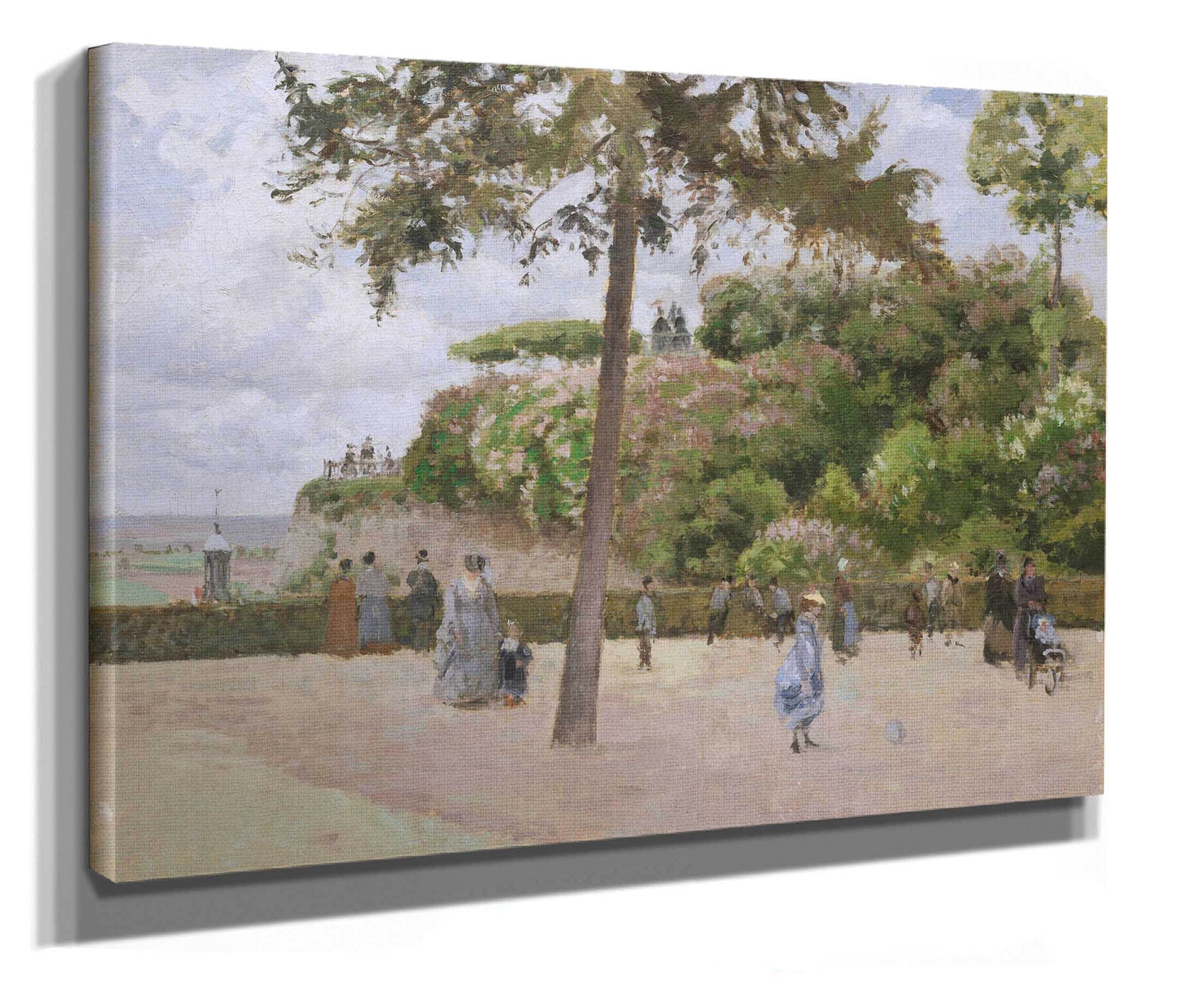 The Public Garden At Pontoise by Camille Pissarro - Image 2