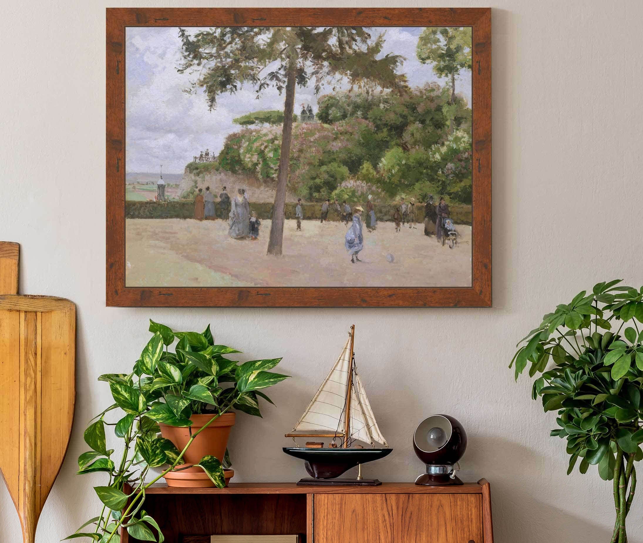 The Public Garden At Pontoise by Camille Pissarro - Image 3