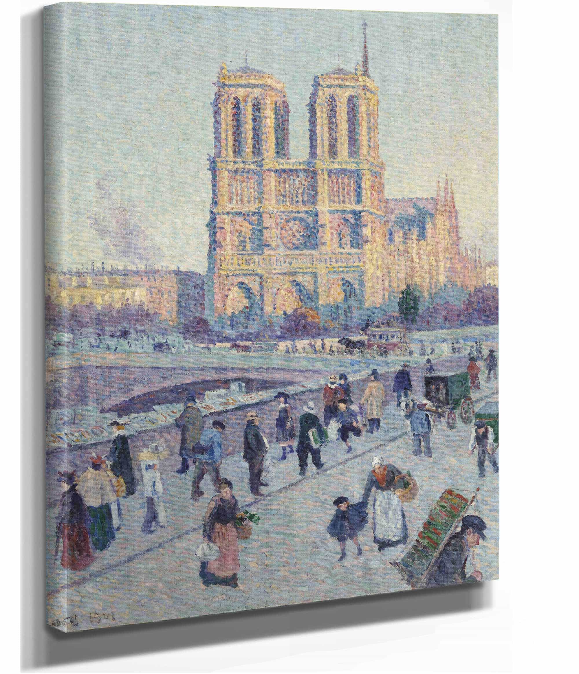 The Quai Saint Michel And Notre Dame by Maximilien Luce - Image 2