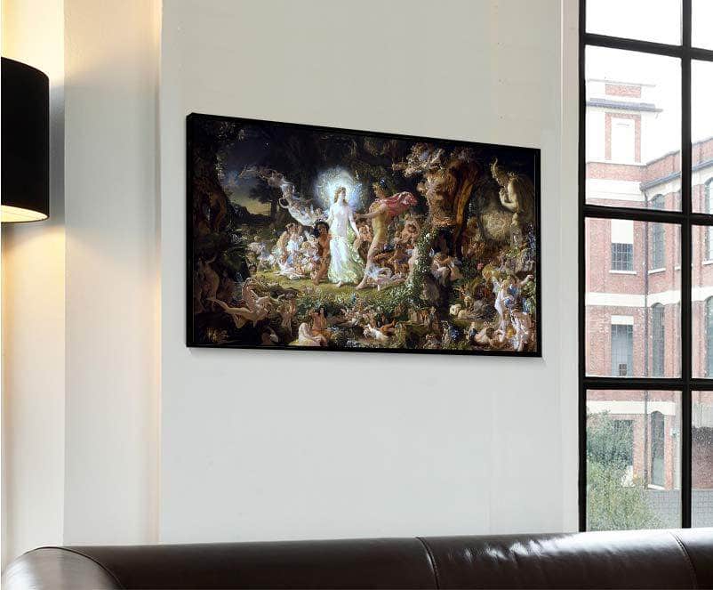 The Quarrel Of Oberon And Titania Painting Joseph Noel Paton Canvas Art - Image 4