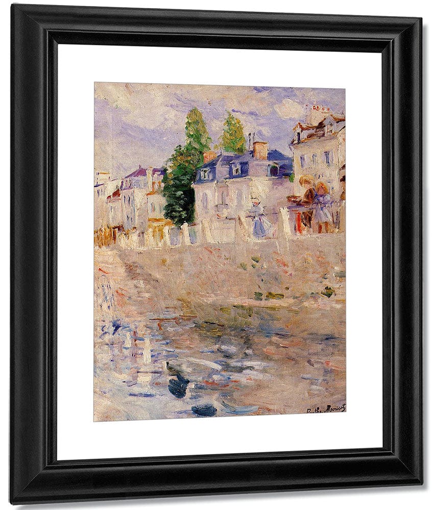 The Quay At Bougival 1883 Oil On Canvas 55X46Cm Nasjonalgalleriet Oslo By Berthe Morisot - Image 3