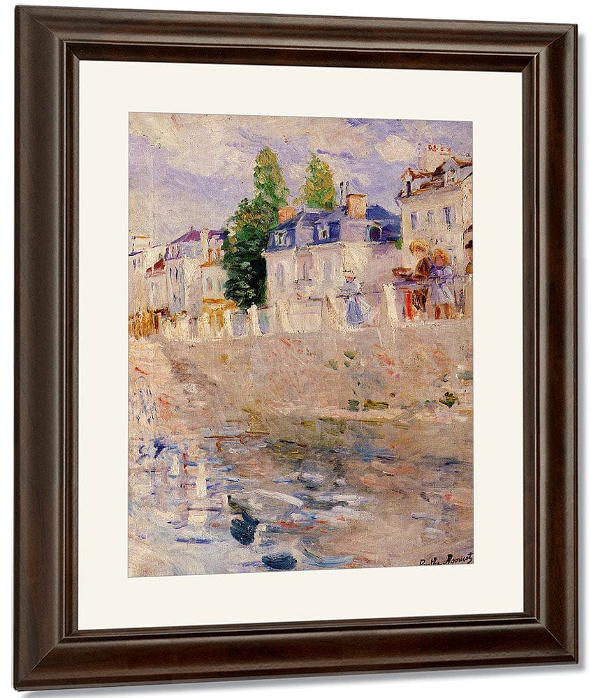 The Quay At Bougival 1883 Oil On Canvas 55X46Cm Nasjonalgalleriet Oslo By Berthe Morisot - Image 4