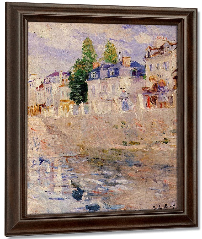 The Quay At Bougival 1883 Oil On Canvas 55X46Cm Nasjonalgalleriet Oslo By Berthe Morisot - Image 5