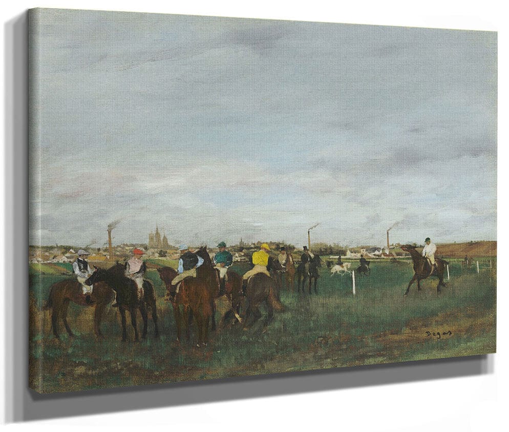 The Races By Edgar Degas