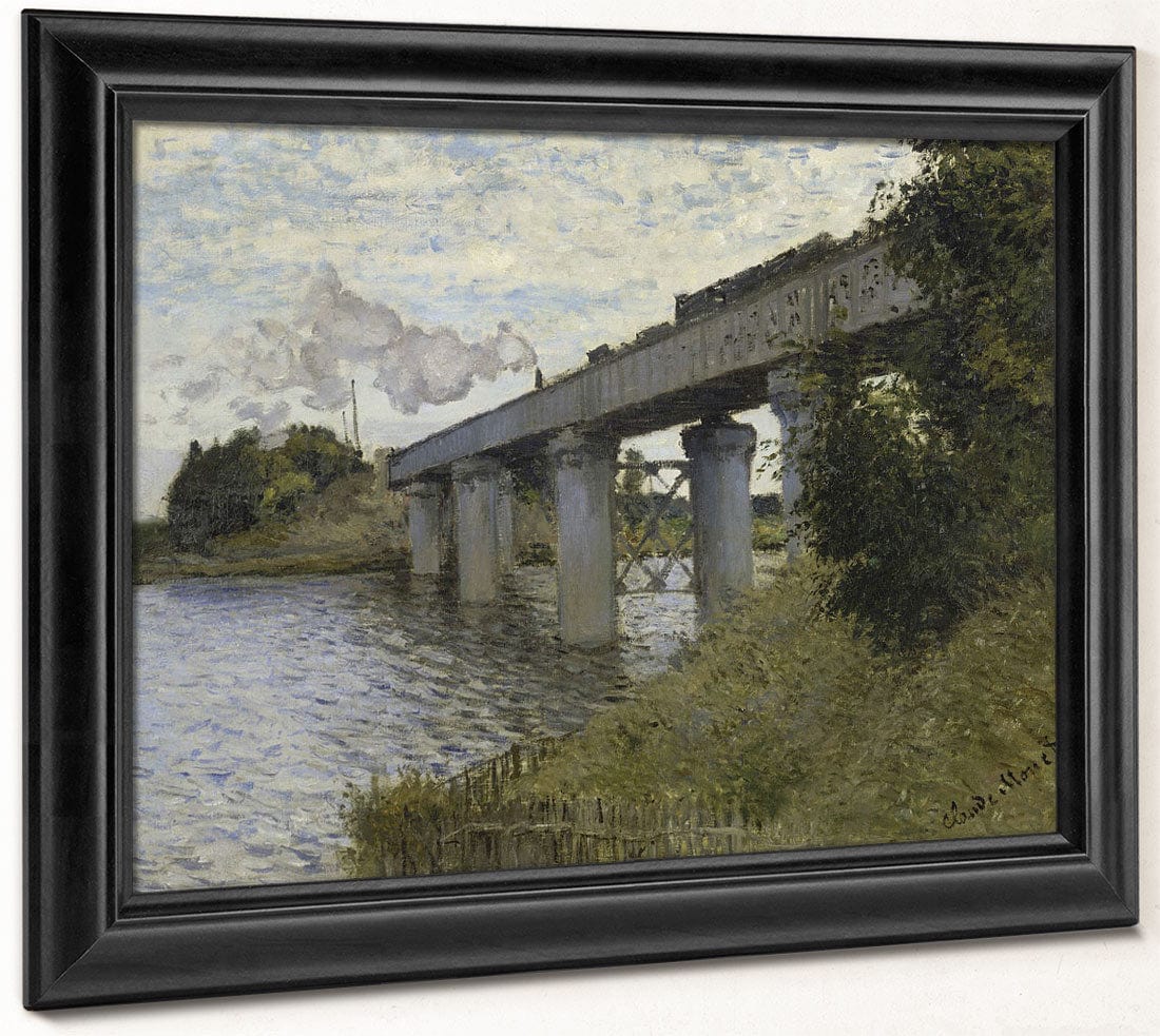 The Railroad Bridge In Argenteuil By Claude Monet - Image 8