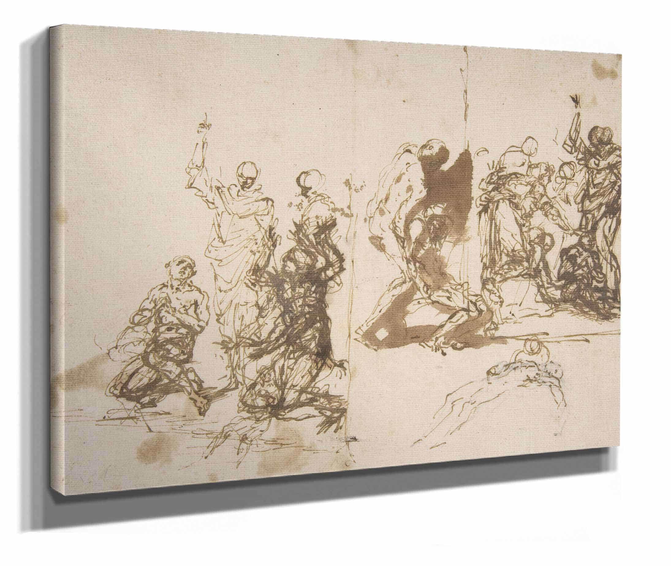 The Raising Of Lazarus by Salvator Rosa
