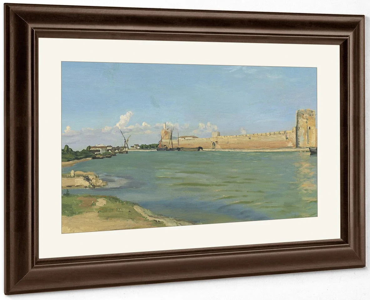 The Ramparts At Aigues Mortes By Frederic Bazille - Image 5