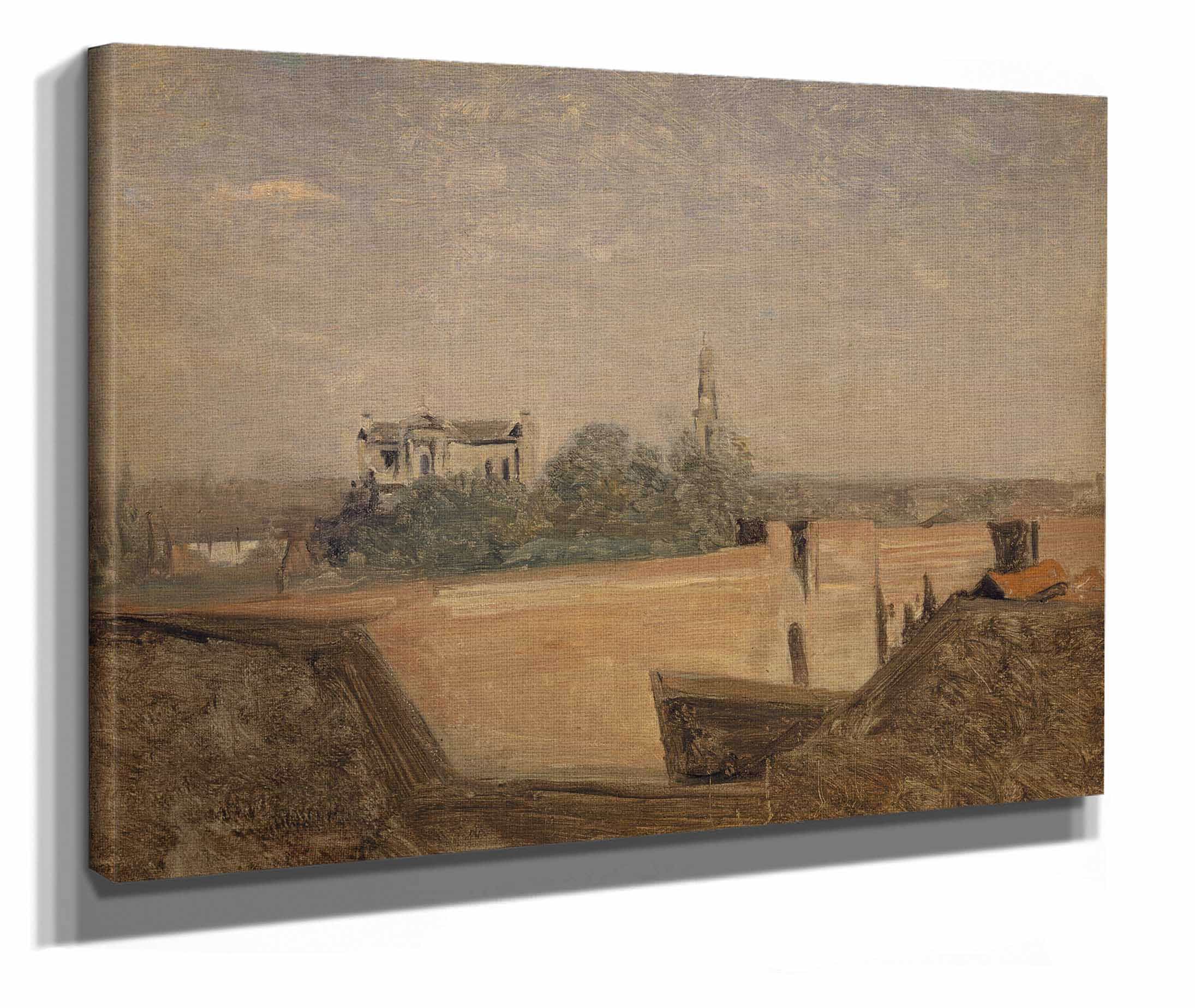 The Ramparts Of Arras by Jean Baptiste Camille Corot - Image 2