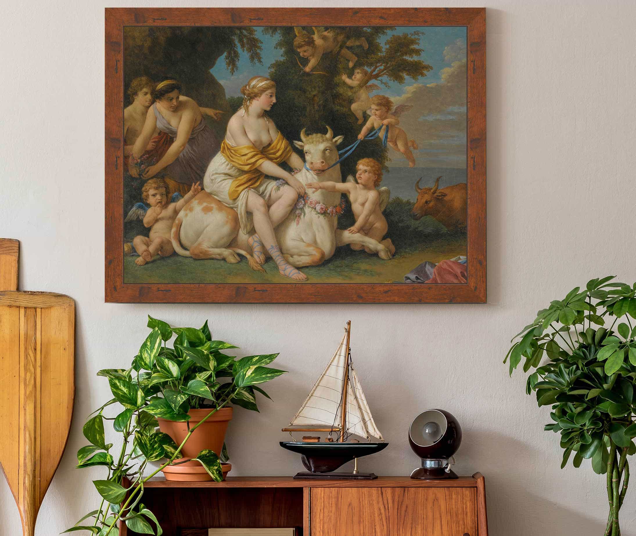 The Rape Of Europa by Louis Jean Francois Lagrenee - Image 3