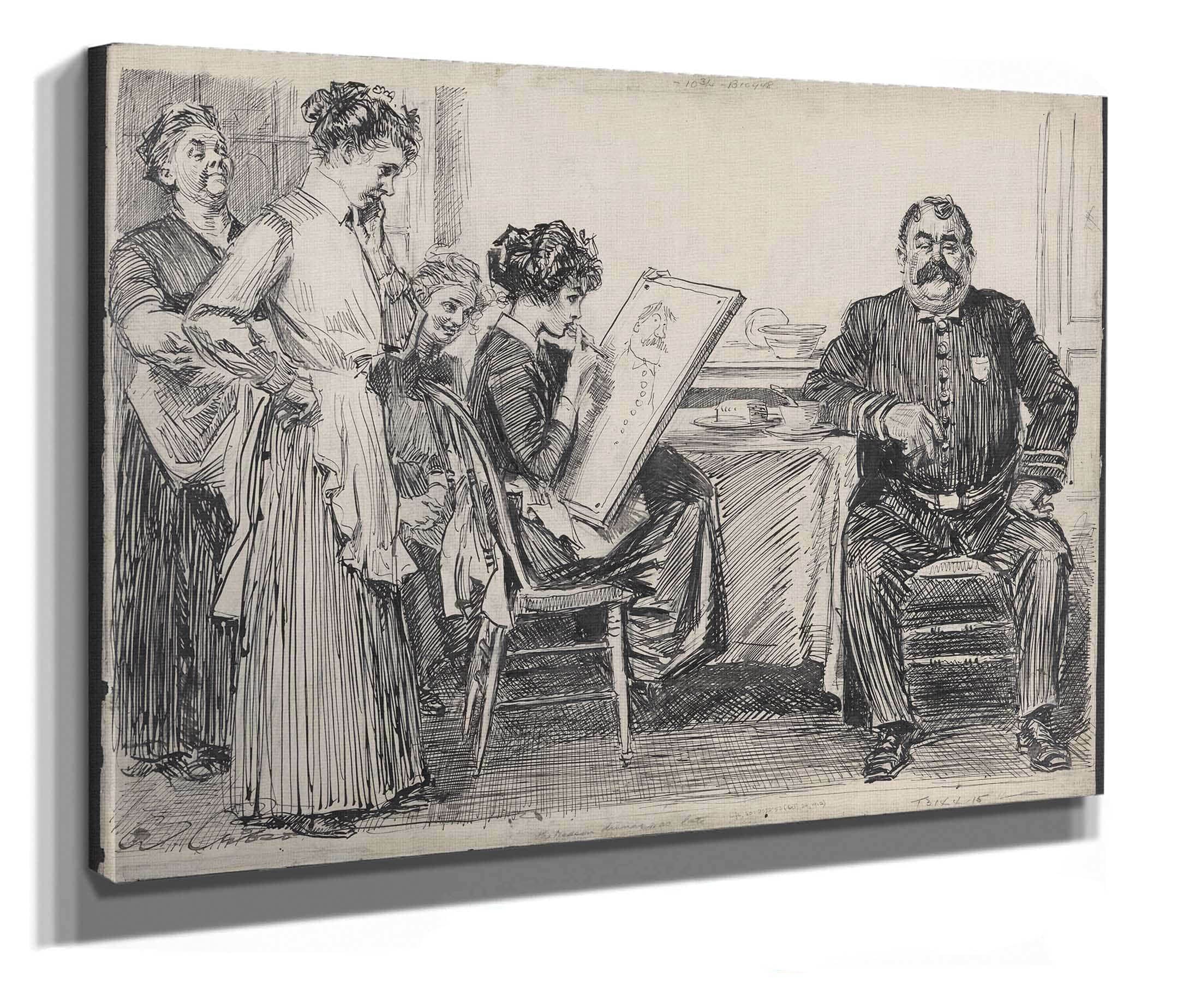 The Reason Dinner Was Late by Charles Dana Gibson - Image 2