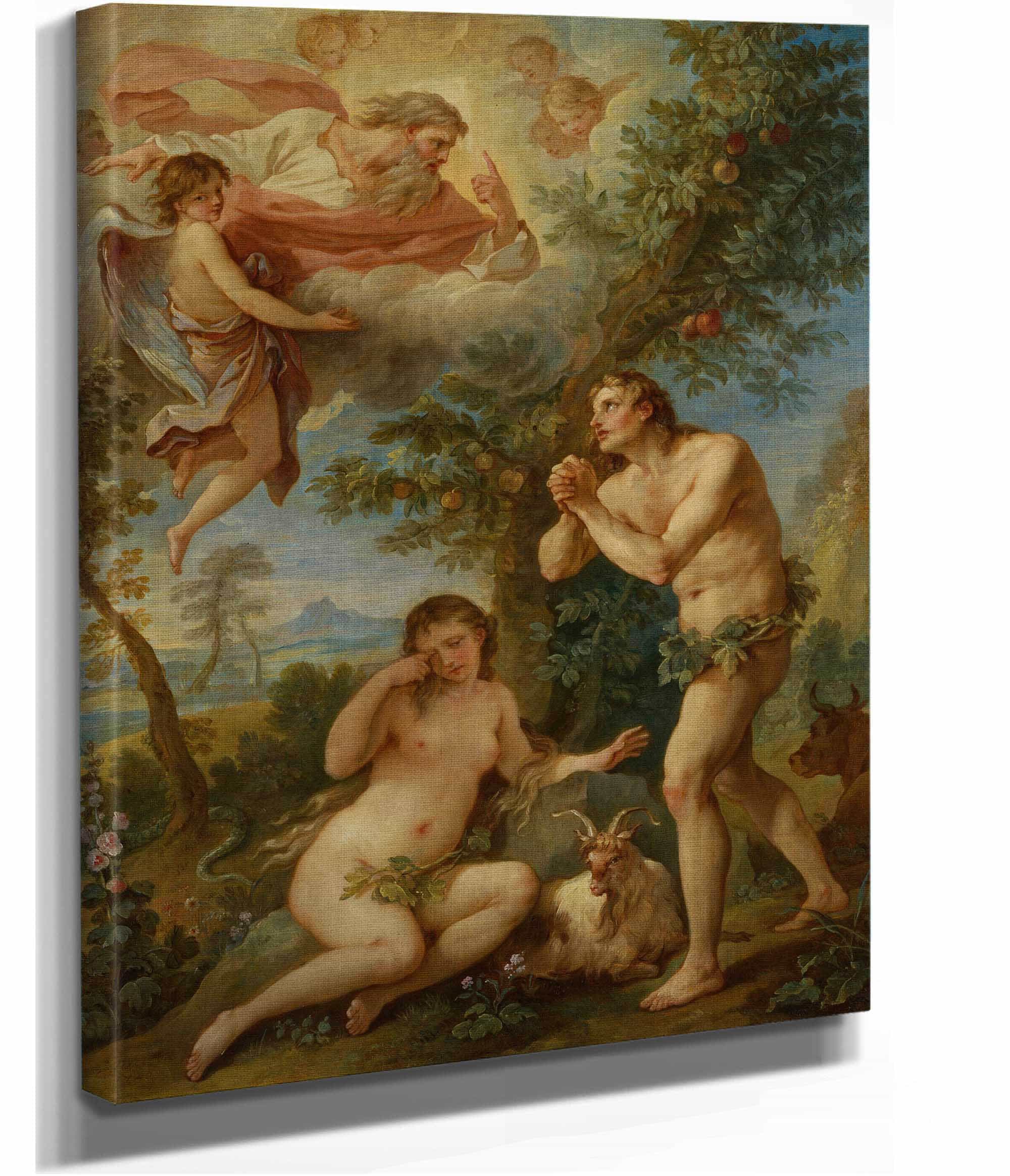 The Rebuke Of Adam And Eve by Charles Joseph Natoire - Image 2
