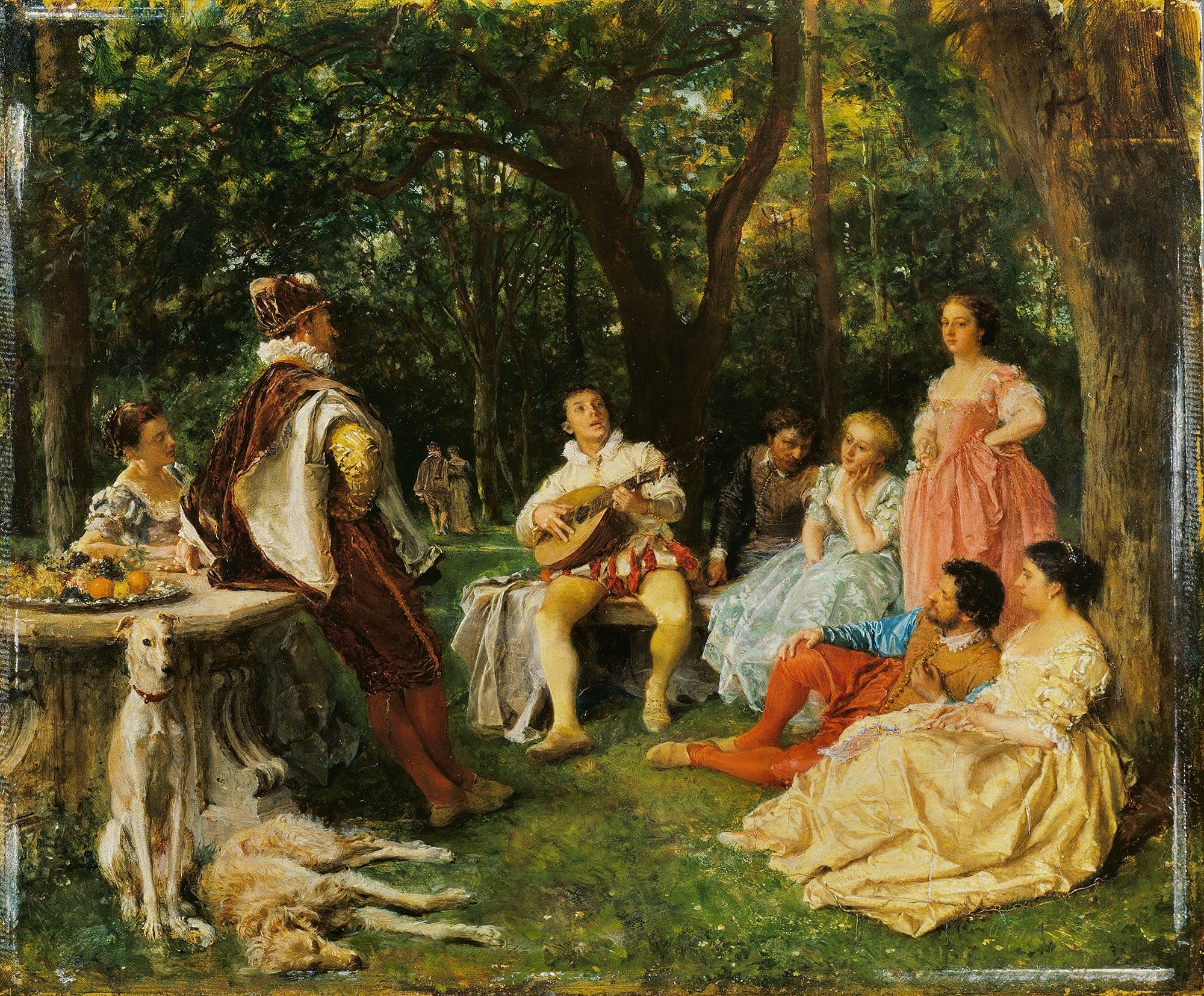 The Recital by Ernest Meissonier - Image 2