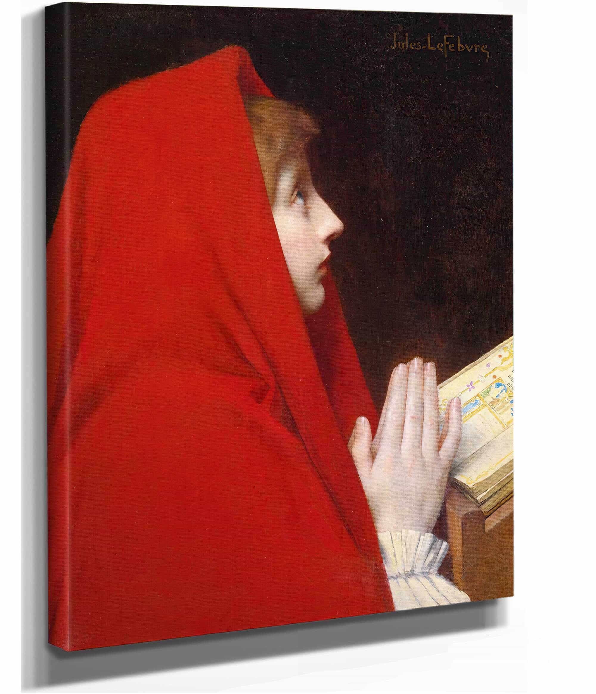 The Red Cloak by Jules Joseph Lefebvre - Image 2