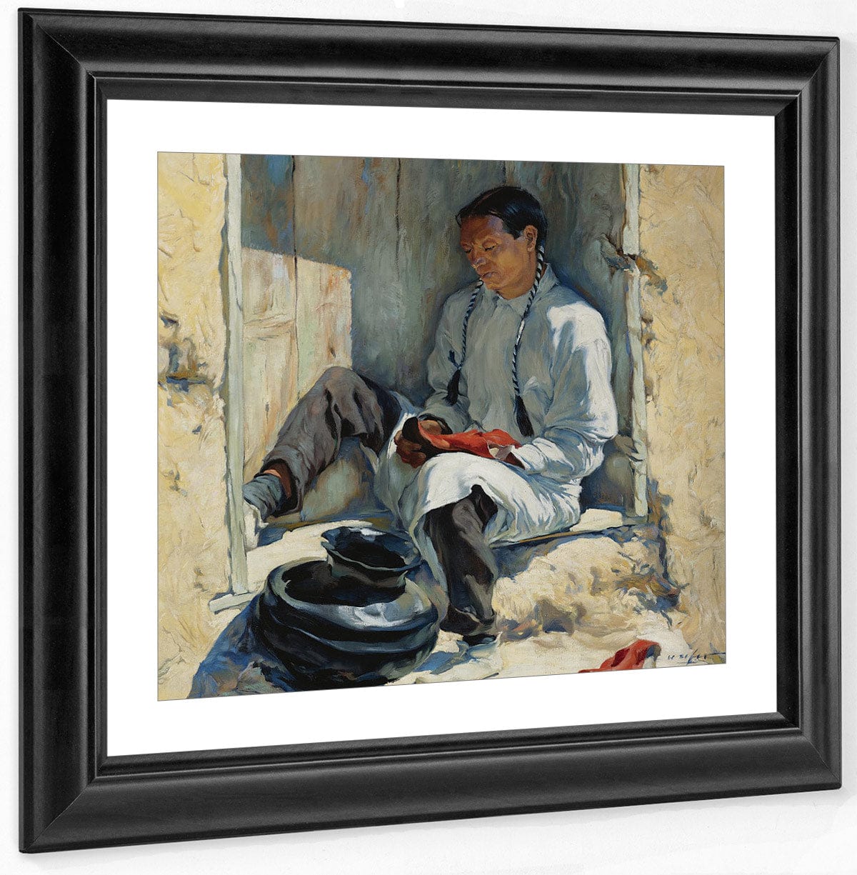 The Red Moccasins By Walter Ufer - Image 2