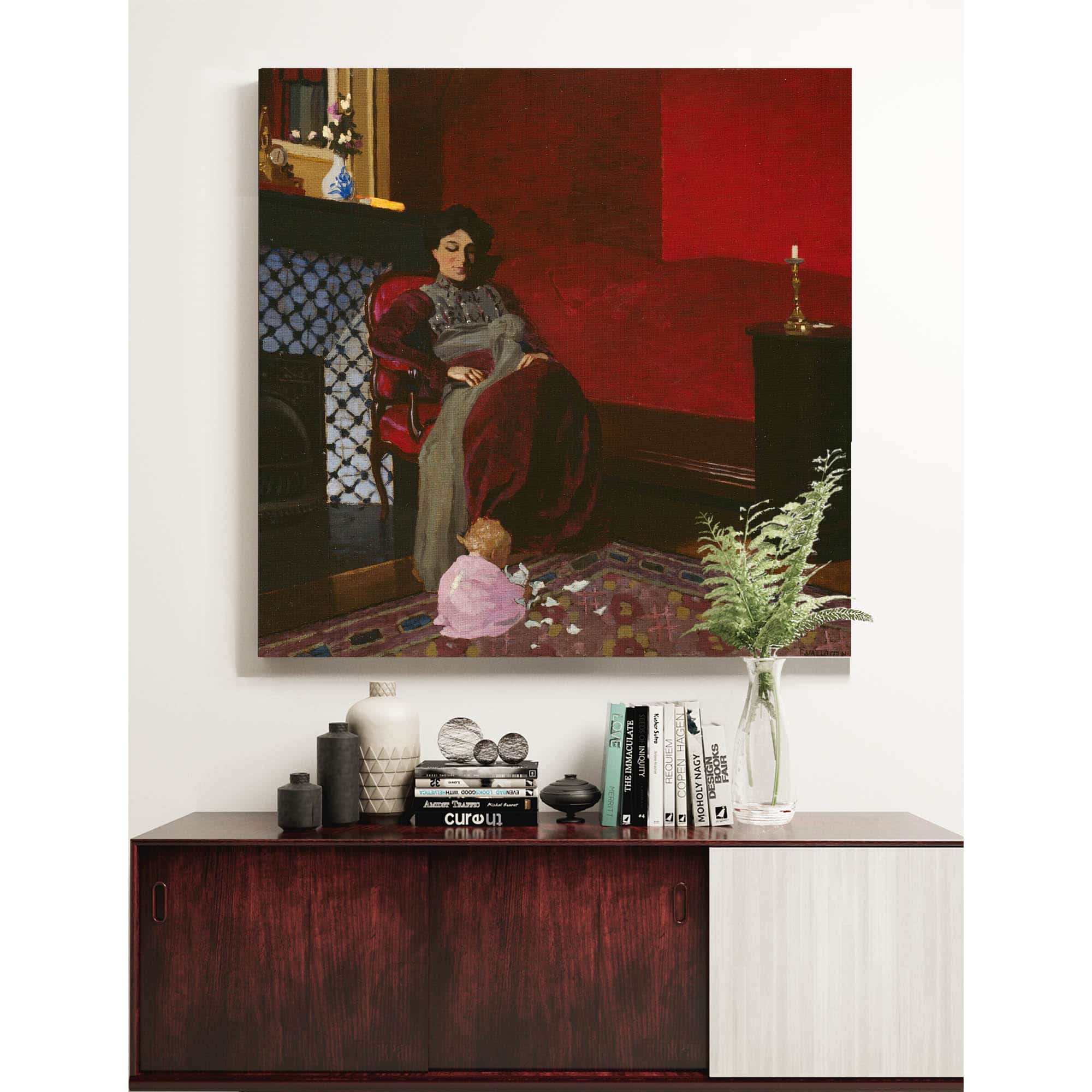 The Red Room Etretat by Felix Vallotton - Image 5