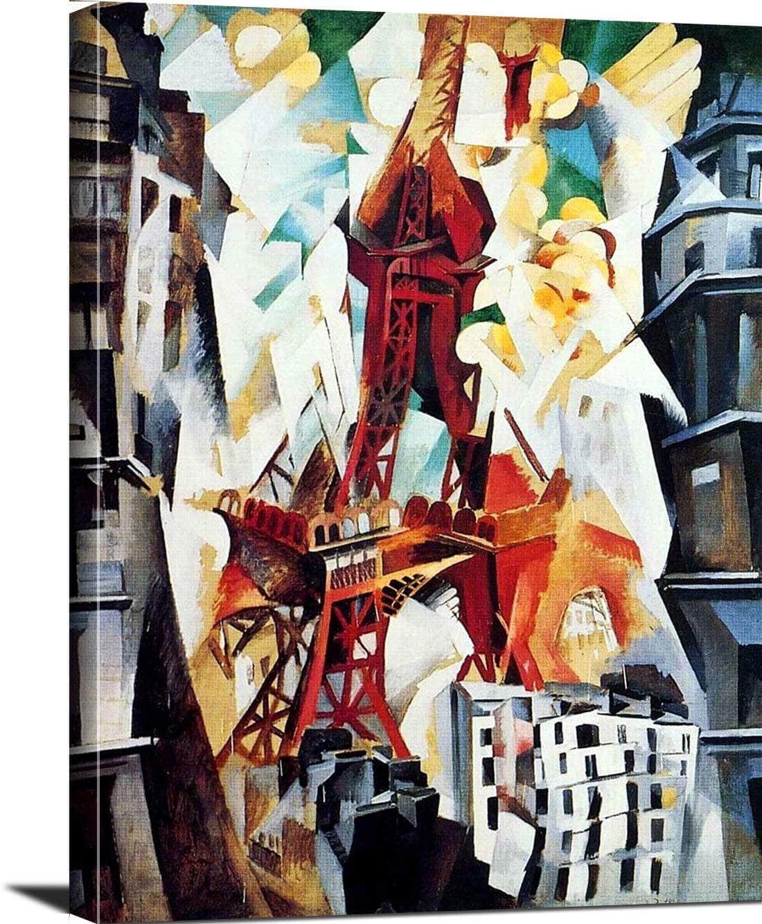 The Red Tower Painting Robert Delaunay Canvas Art - Image 3