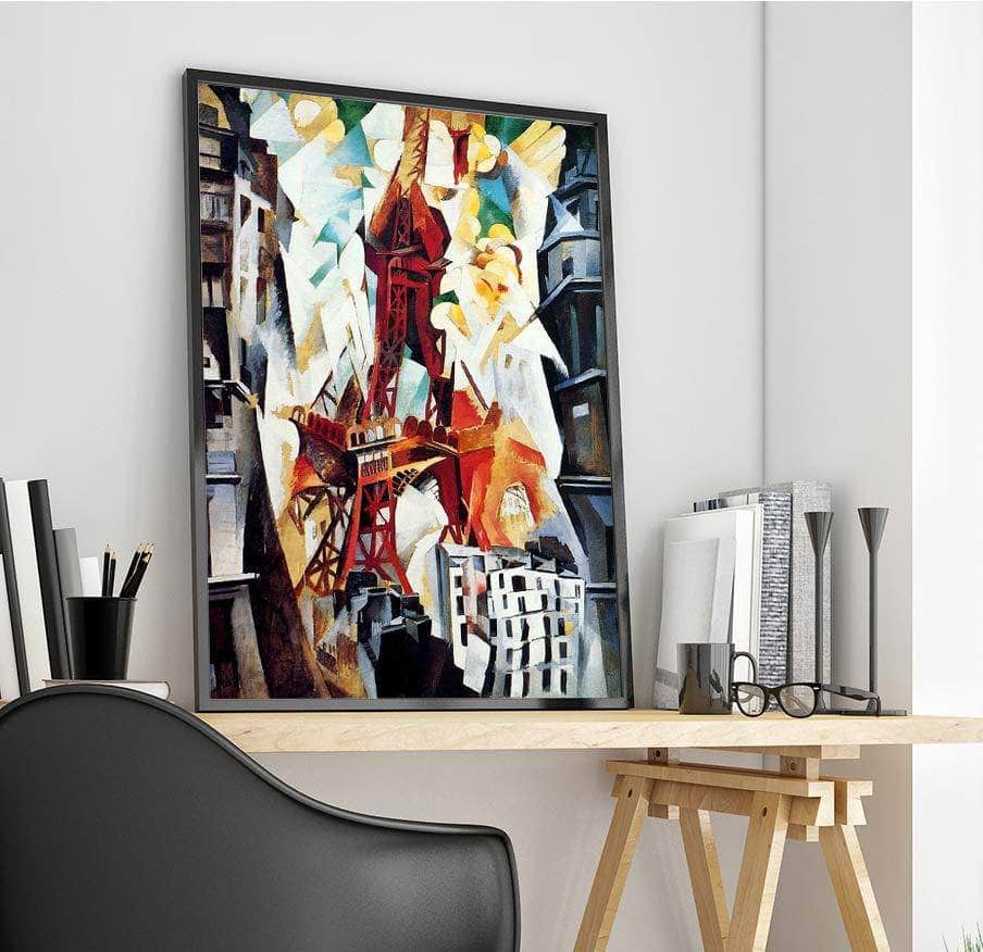 The Red Tower Painting Robert Delaunay Canvas Art - Image 4