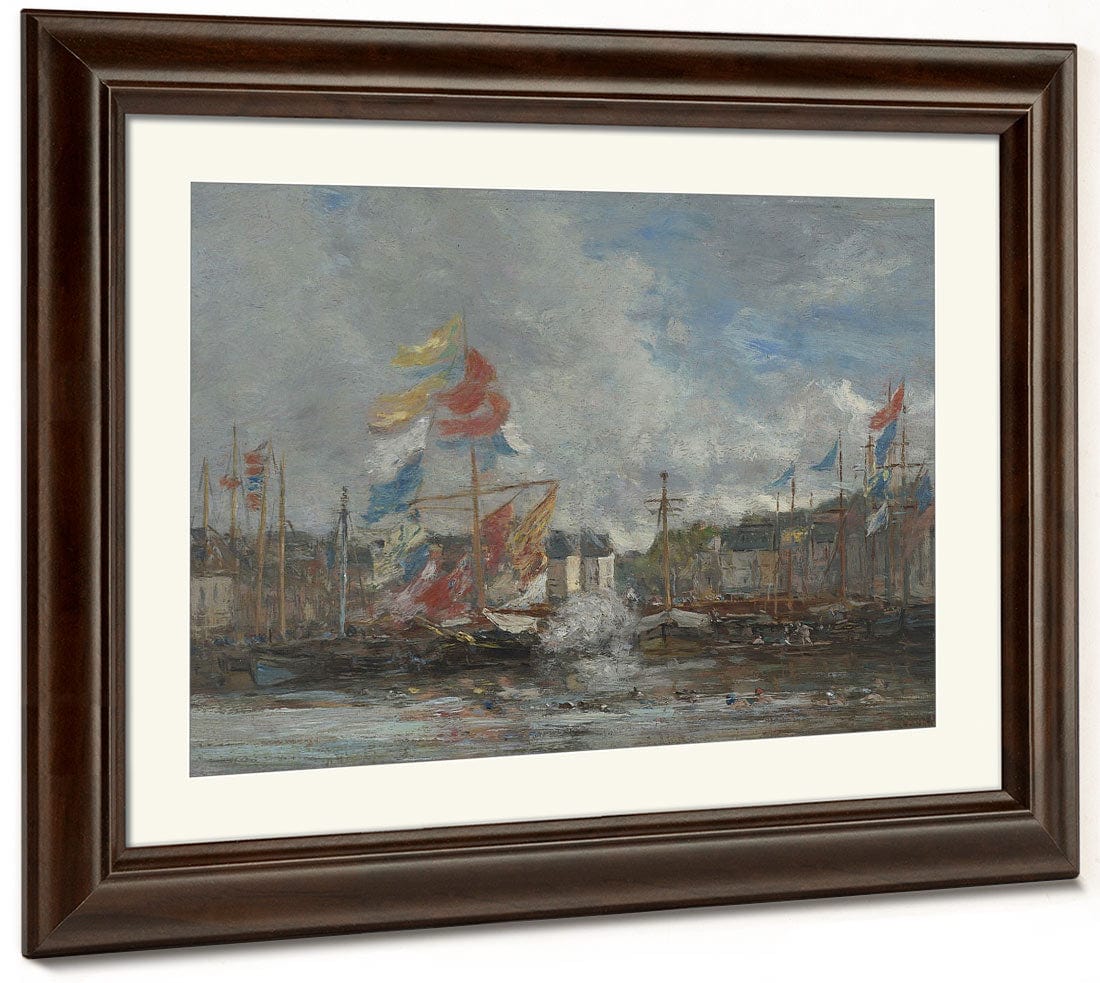 The Regatta (La Regate) By Eugene Boudin - Image 3