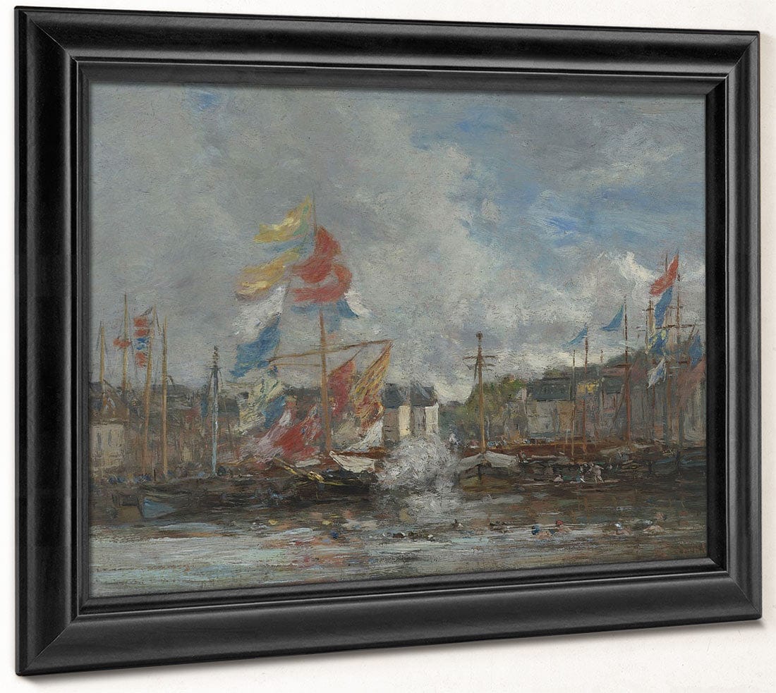 The Regatta (La Regate) By Eugene Boudin - Image 6