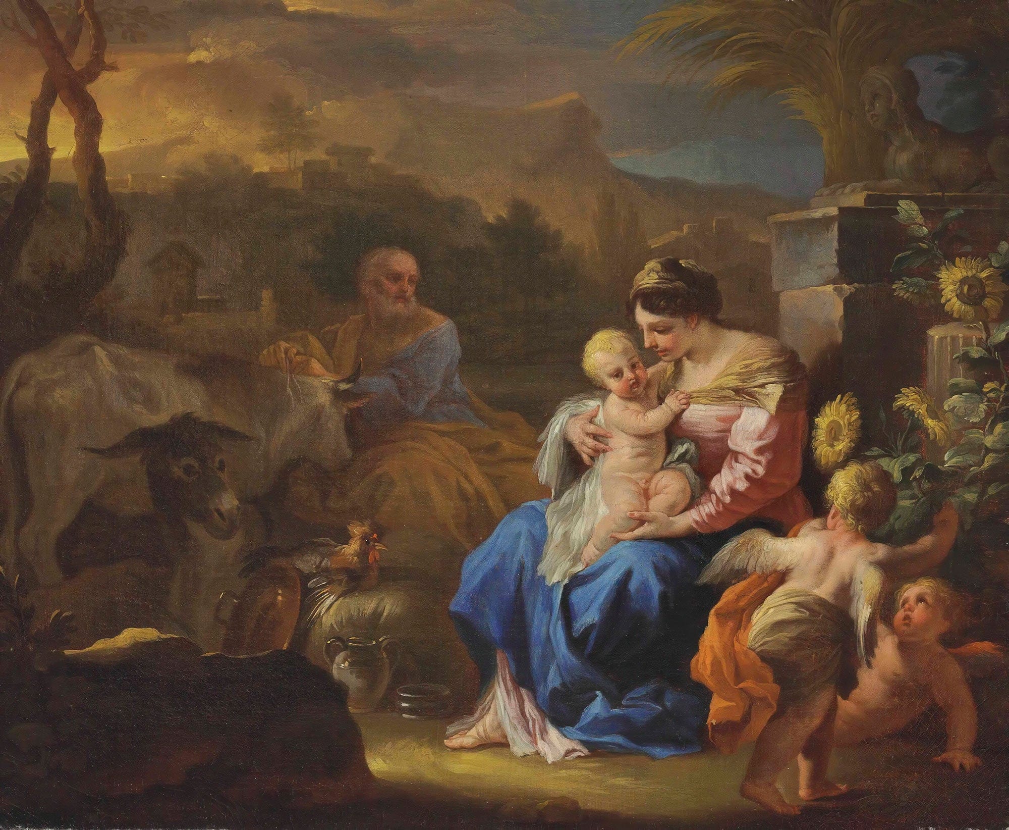 The Rest On The Flight Into Eygpt by Francesco Solimena - Image 2