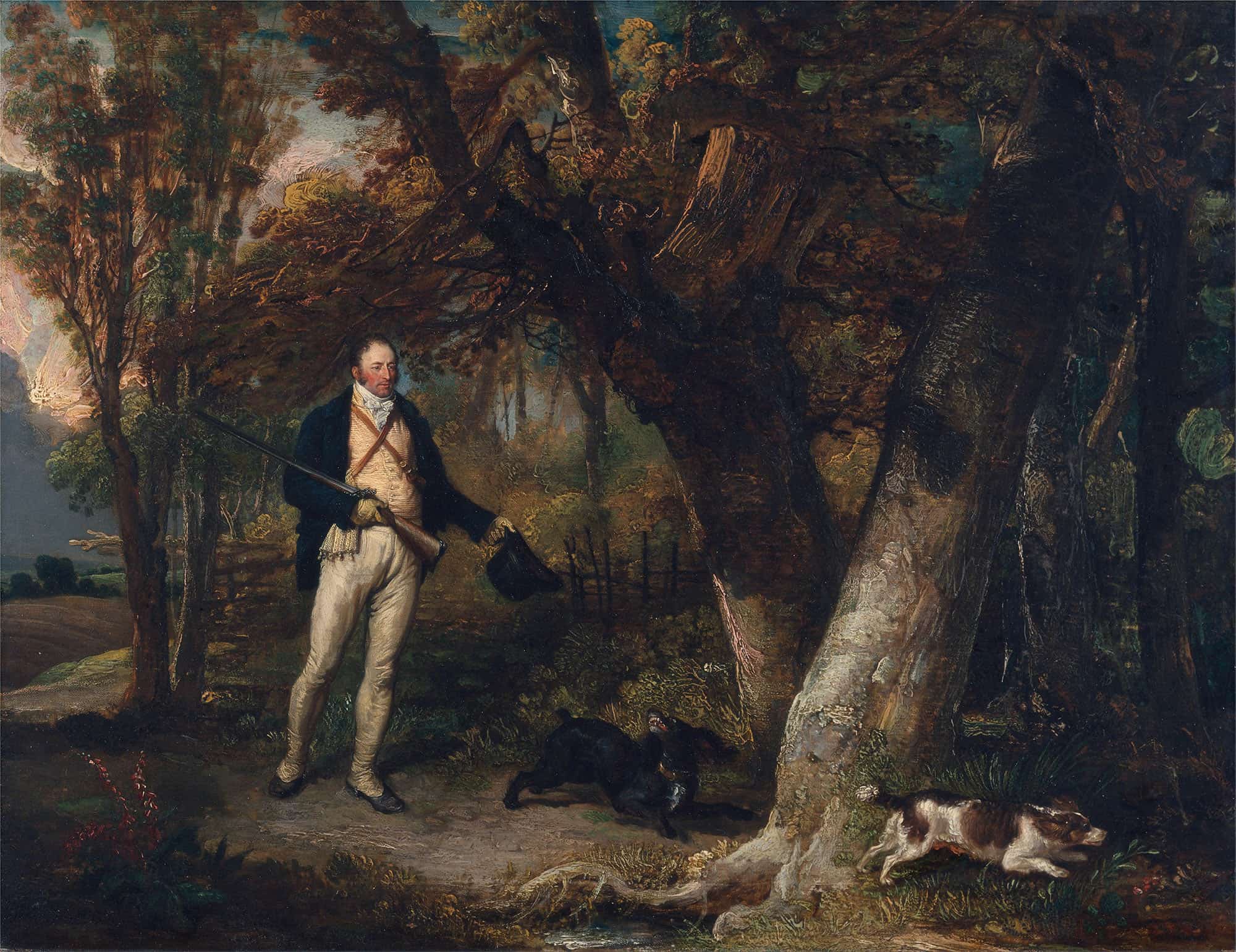 The Reverend Thomas Levett And Favourite Dogs Cock Shooting by James Ward