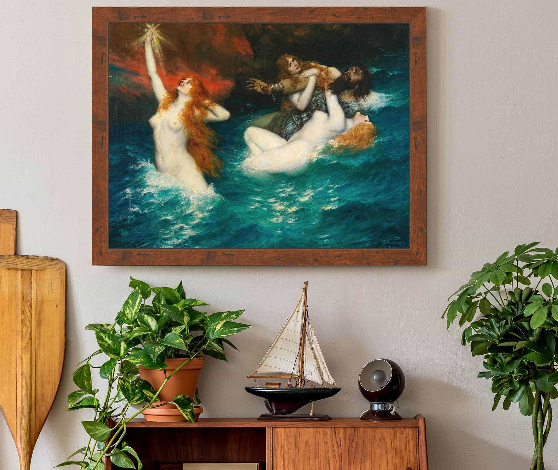 The Rhinemaidens by Ferdinand Leeke - Image 3