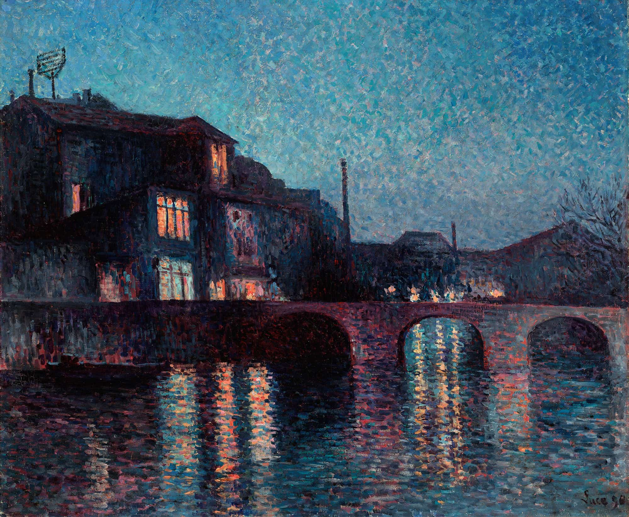 The River Sambre In Charleroi by Maximilien Luce - Image 2