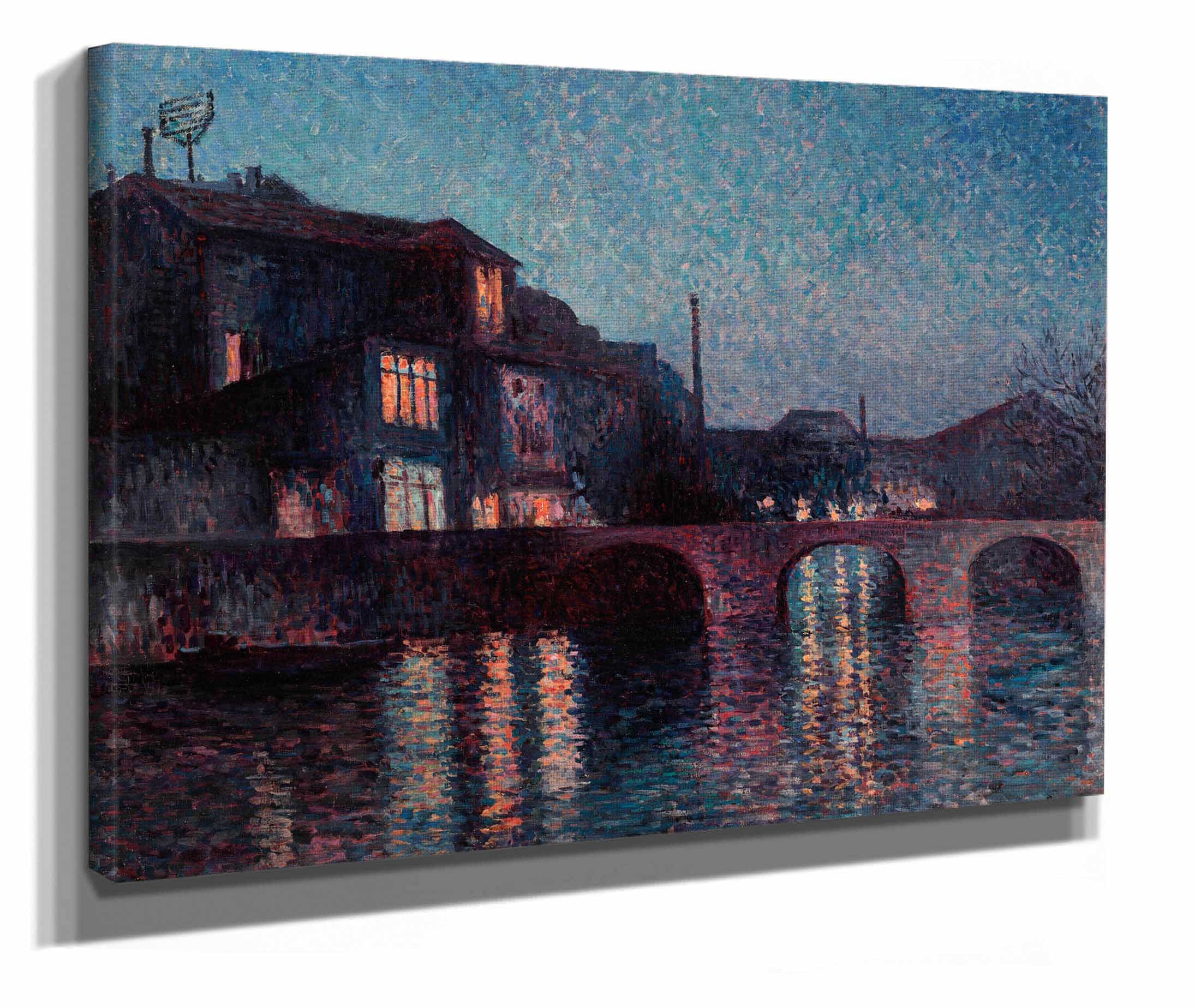 The River Sambre In Charleroi by Maximilien Luce - Image 3
