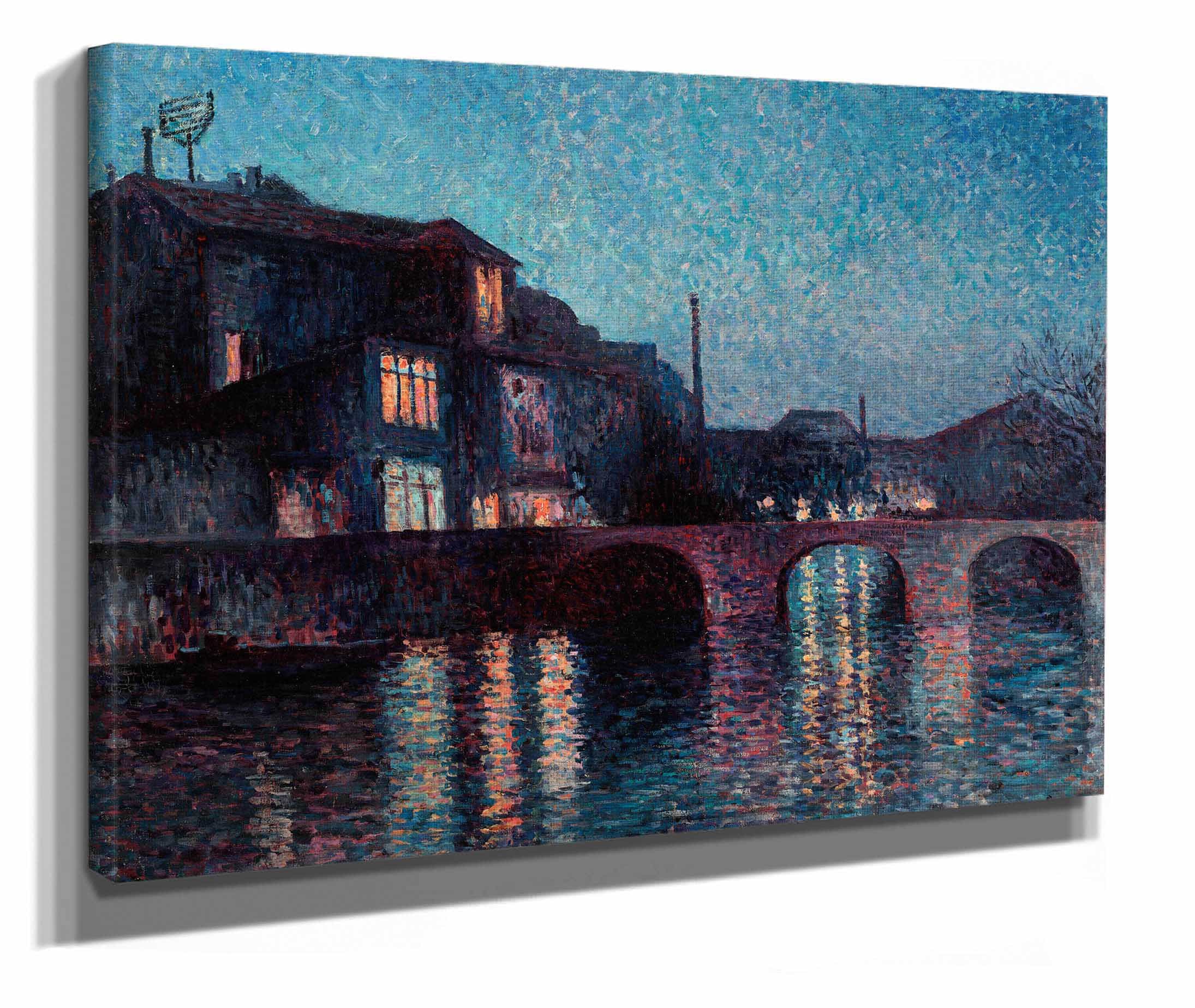 The River Sambre In Charleroi by Maximilien Luce - Image 4