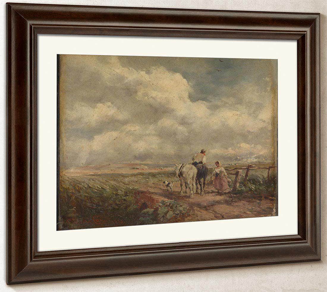 The Road Across The Common By David Cox - Image 5