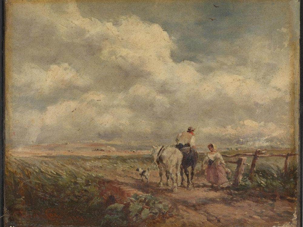 The Road Across The Common By David Cox - Image 7