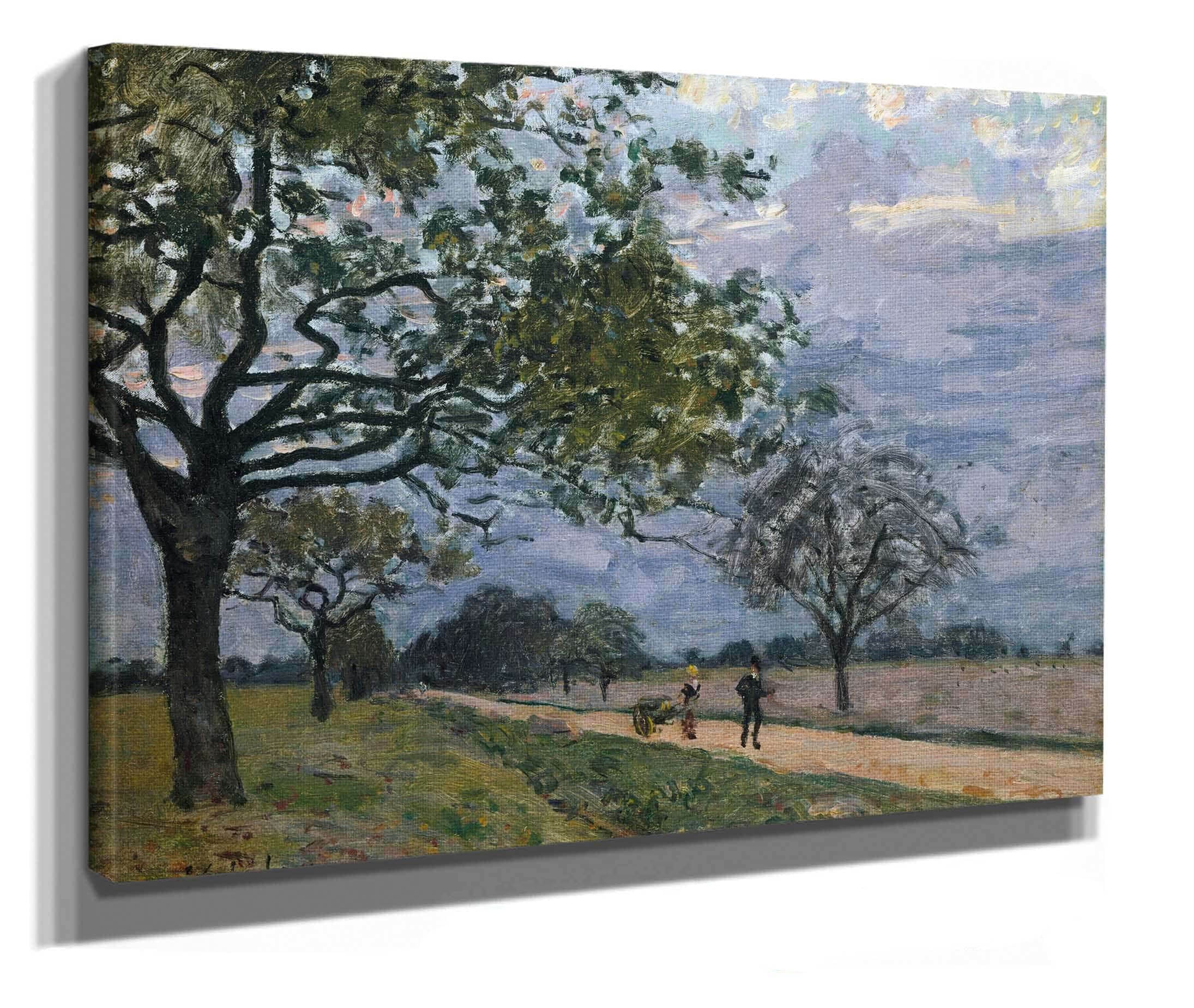 The Road From Versailles To Louveciennes by Alfred Sisley - Image 2