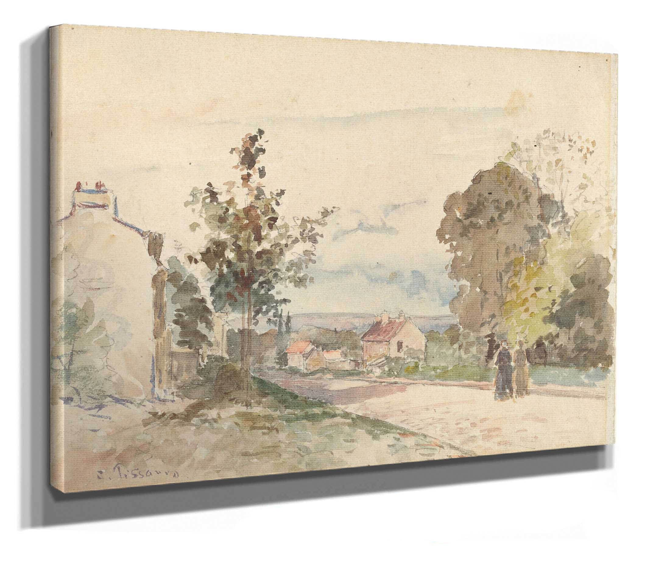 The Road From Versailles To Louveciennes by Camille Pissarro - Image 2