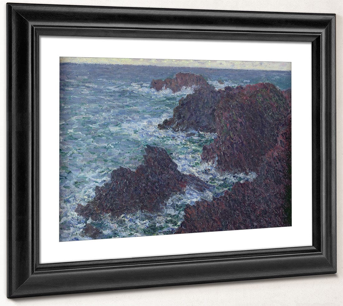 The Rocks At Belle Ile, The Wild Coast By Claude Monet - Image 2