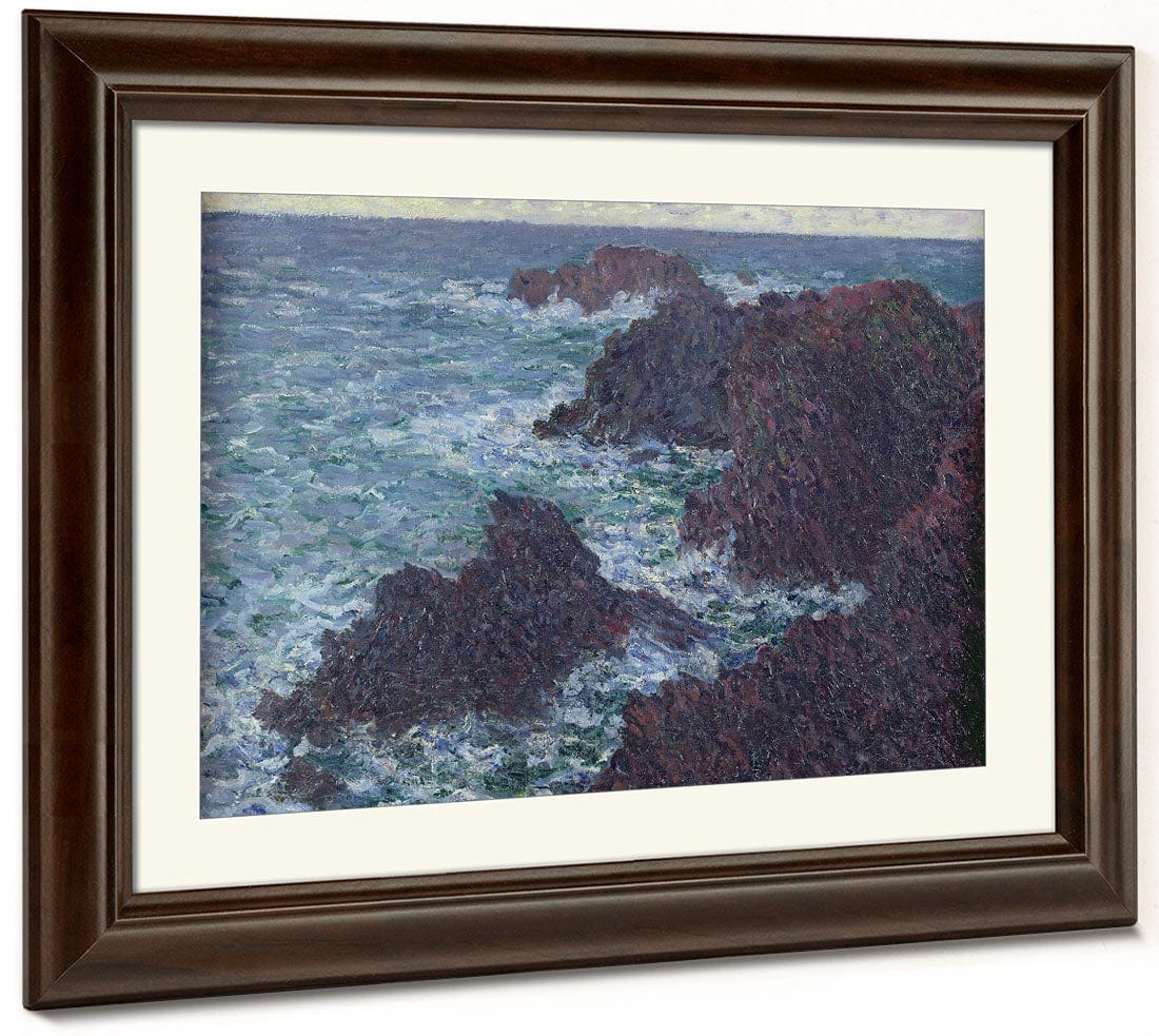 The Rocks At Belle Ile, The Wild Coast By Claude Monet - Image 3