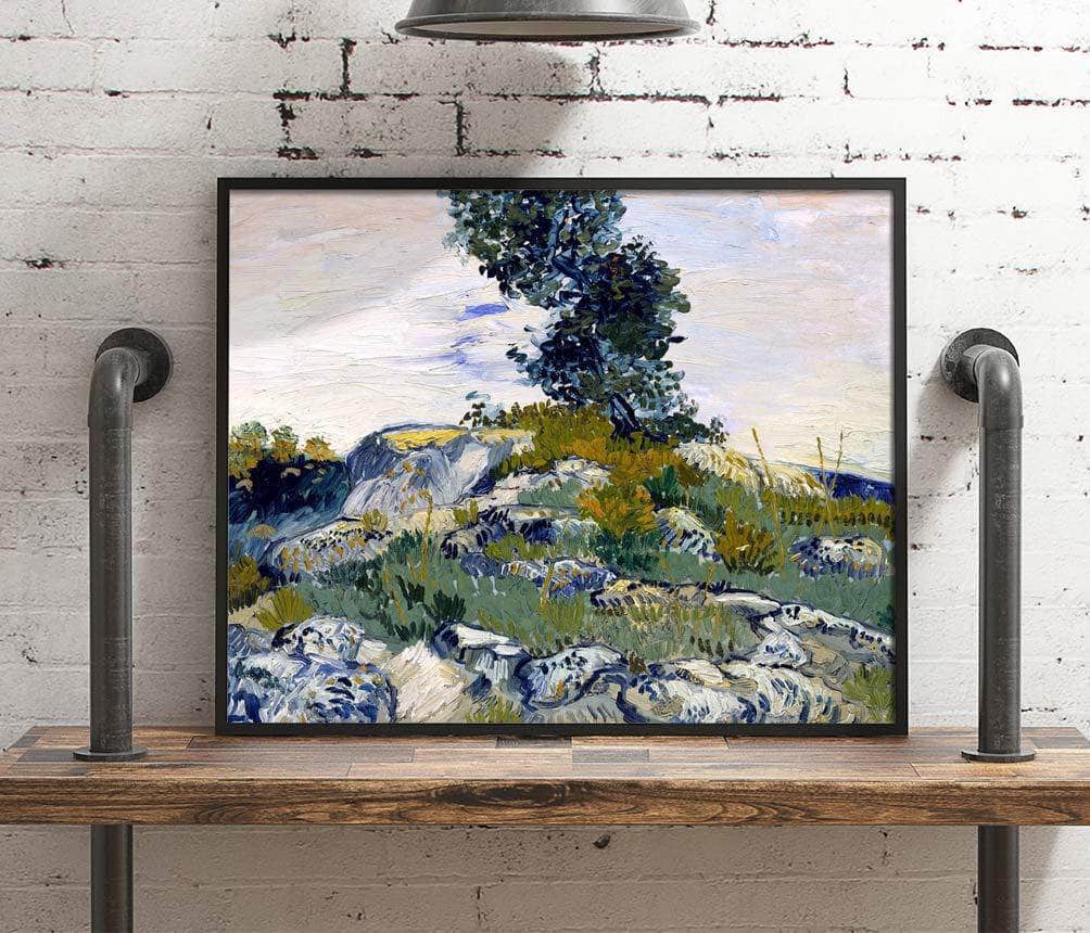The Rocks Painting Vincent Van Gogh Canvas Art - Image 4